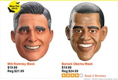 オバマ大統領が大幅リード――ハロウィーン仮装マスクの売り上げでは