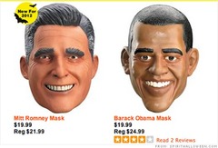 オバマ大統領が大幅リード――ハロウィーン仮装マスクの売り上げでは