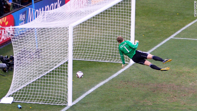 ２０１０年のＷ杯で物議を醸したイングランドの幻のゴール