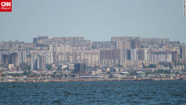 アゼルバイジャンの首都バクー。２０１５年に欧州版五輪が開催される