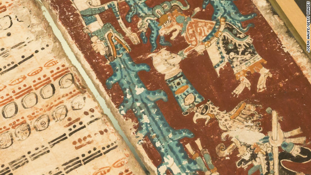 １２世紀の「ドレスデン・コデックス」。マヤ暦の「終末の日」を示す書物の１つと言われる