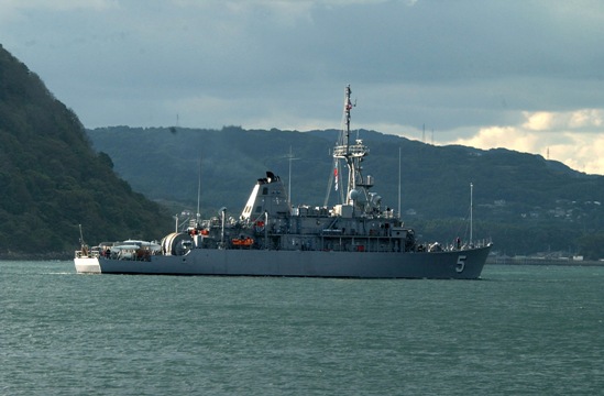 米軍艦「ガーディアン」＝U.S. Navy提供