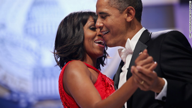 ダンスを披露するオバマ大統領夫妻