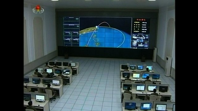 北朝鮮のロケット打ち上げ施設＝２０１２年１２月、朝鮮中央通信提供