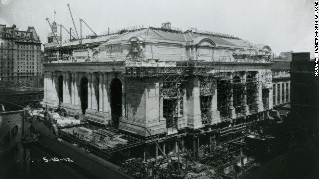 1912年当時、建設中のグランドセントラル駅 写真提供=MTA/METRO-NORTH RAILROAD
