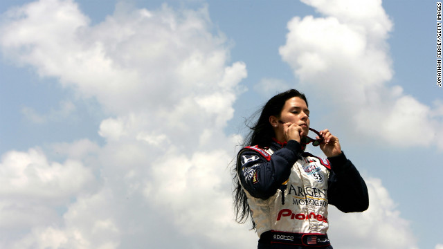 女性ドライバーとして初めてＰＰを獲得したダニカ・パトリック