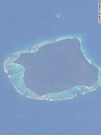 インド洋のベンガル湾内にある北センチネル島 写真提供＝NASA