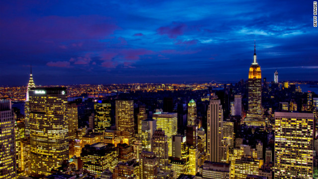 米ニューヨークの夜景