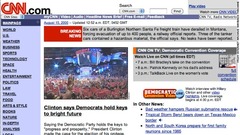 ２０００年８月のCNN.com＝Internet Archive Wayback Machine提供