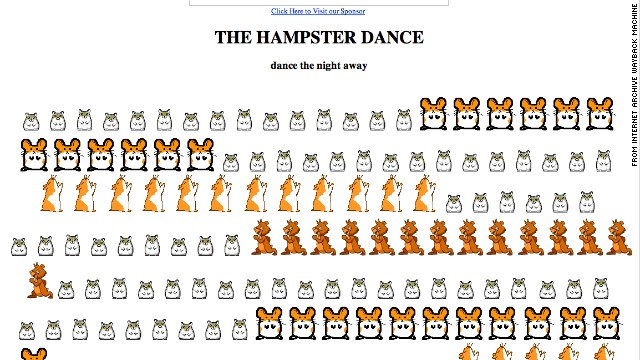 １９９９年４月のHampsterdance.com＝Internet Archive Wayback Machine提供