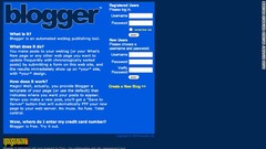 １９９９年１０月のブログサイト「blogger.com」＝Internet Archive Wayback Machine提供