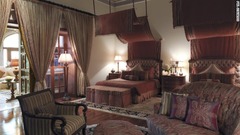 ランバーグ・パレス（ジャイプル）　装飾を凝らしたランバーグ・ホテルの客室＝TAJ提供