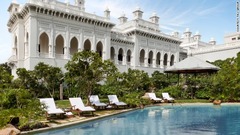 ファラクヌマ・パレス（ハイデラバード）　タージグループが運営する宮殿ホテル。ハイデラバードの７代目ニザーム（支配者）の邸宅だった＝TAJ GROUP提供