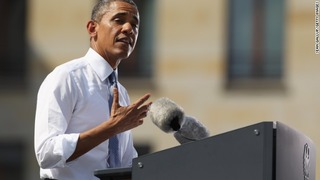 オバマ大統領がドイツ・ベルリンのブランデンブルク門で演説