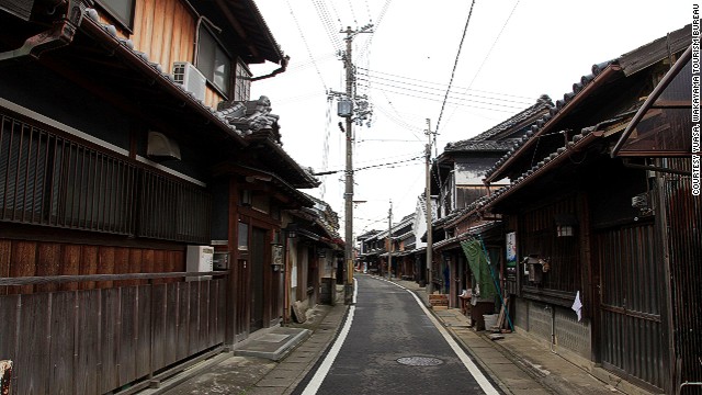 湯浅の保存地区の通りを歩いていると、過去にタイムスリップしたような気分になる