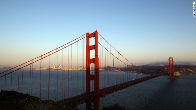サンフランシスコの名所ゴールデンゲートブリッジ。同市が最も「気取っている」都市に