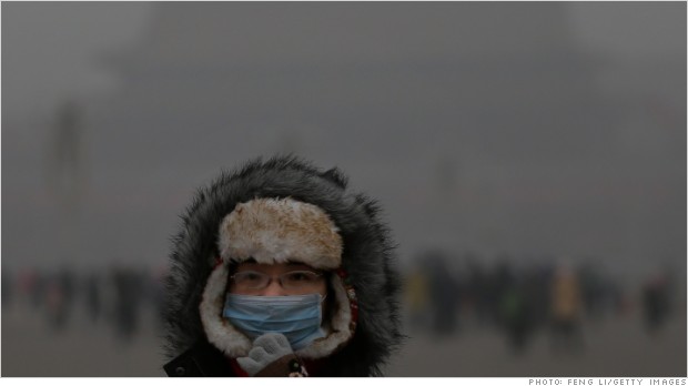 深刻な大気汚染に悩む中国北部