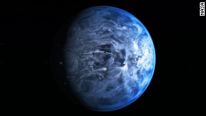 惑星「ＨＤ１８９７３３ｂ」の想像図＝NASA提供