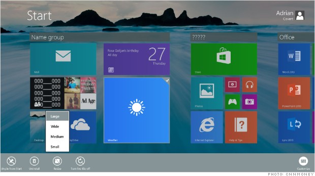 米マイクロソフトは「ウィンドウズ８」の改良版を１０月１８日から提供開始すると発表