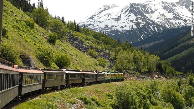 ホワイト・パス・アンド・ユーコン・ルート（カナダ）＝YUKON GOVERNMENT提供