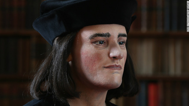 復元されたリチャード３世の顔面