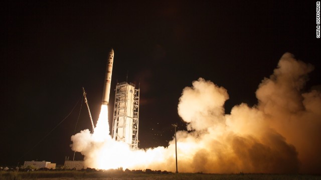 月探査機が米バージニア州のワロップス島から打ち上げられた＝CARLA CIOFFI/NASA提供