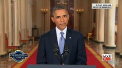 オバマ大統領、シリア情勢で演説　軍事行動は「期間を限定」