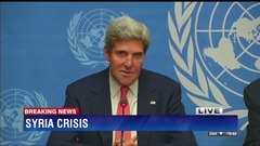シリア問題の米ロ外相会談、延長し３日目に　一定の合意か