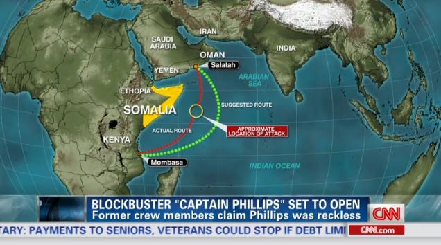 フィリップ氏は事前の警告を無視してソマリア近海の航路を選んだ