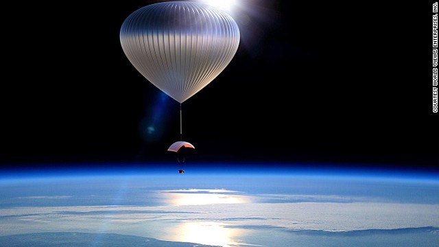 気球で高度３０キロまで上昇する＝WORLD VIEW ENTERPRISES, INC.提供