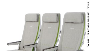レカロエアクラフトシーティング社は幅が狭くても快適に過ごせる座席の開発を進める＝同社提供