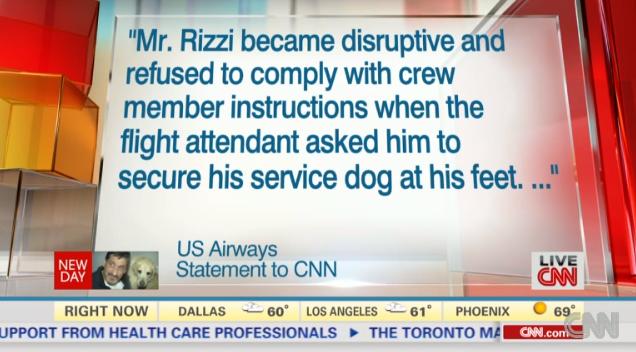 航空会社はリジさんが乗務員に対して暴言を吐いたと主張