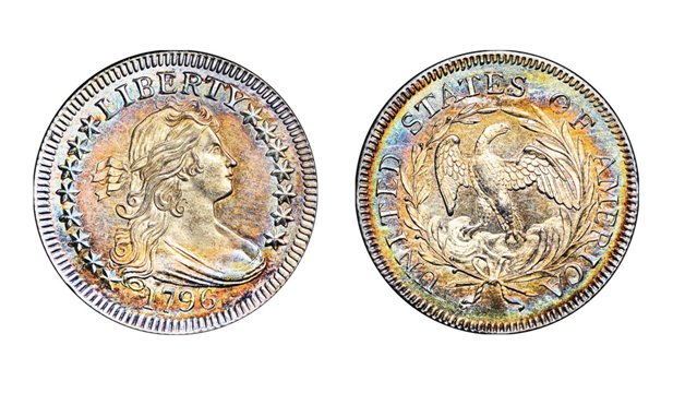 １５０万ドルで落札された２５セント硬貨＝ヘリテージ・オークションズ提供