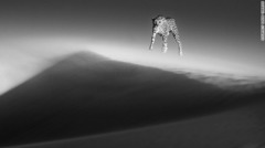 「Ethereal Dune」　ナミビア・ナミブ砂漠で撮影　写真提供＝David Yarrow