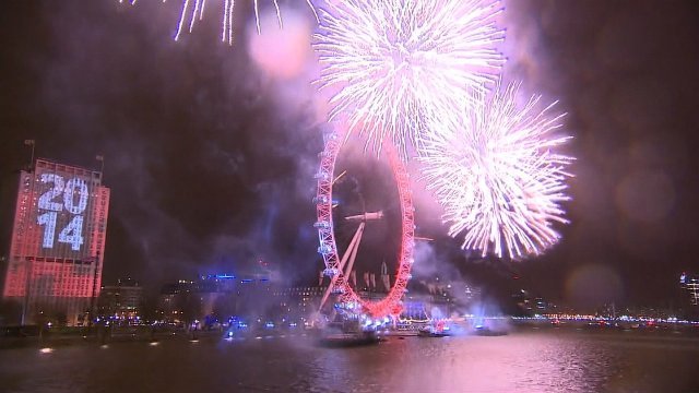 ロンドンの打ち上げ花火