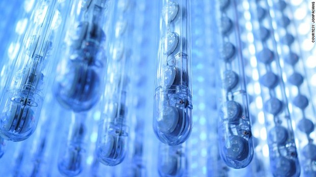 LEDライトを組み込んだ棒が上下に動き、様々な視覚効果を与える=JONPASANG提供