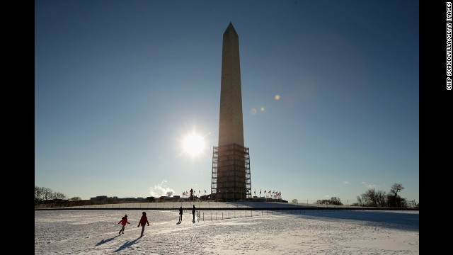ワシントンを含む米北東部は厳しい寒波に見舞われた