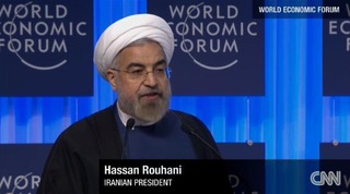 イランのロハニ大統領＝世界経済フォーラム提供