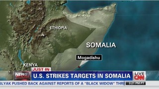 ソマリア南部で米軍が空爆を実施