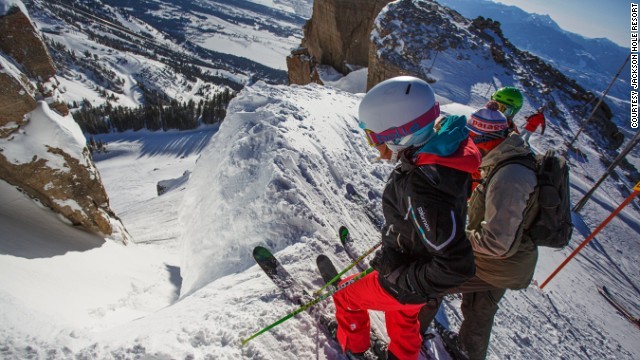 １４．コーベッツ・クーロワール（米ワイオミング州・ジャクソンホール）＝JACKSON HOLE RESORT提供