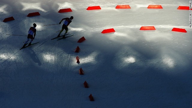 デットヒートを繰り広げるエリック・フレンツェルと渡部暁斗