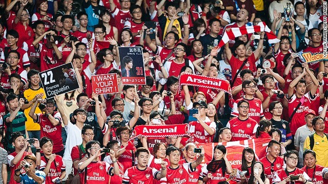 中国のサッカーファンが最も好きなチームはアーセナルだという