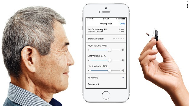 補聴器メーカーが米アップルと組んで新型補聴器「ＬｉＮＸ」を開発＝アップル提供