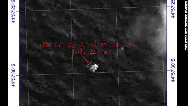 中国の衛星がインド洋南部に「大きな物体」が浮いているのを見つけたという