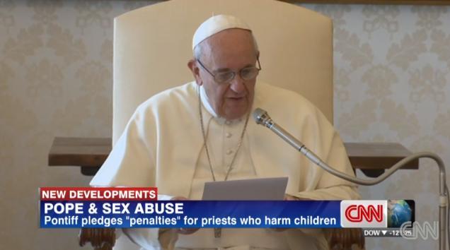 フランシスコ法王が聖職者による児童虐待問題で謝罪した