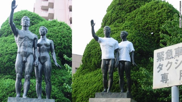 北川氏の作品を芸術と認めなかったり、わいせつだと非難する声もある=同氏提供