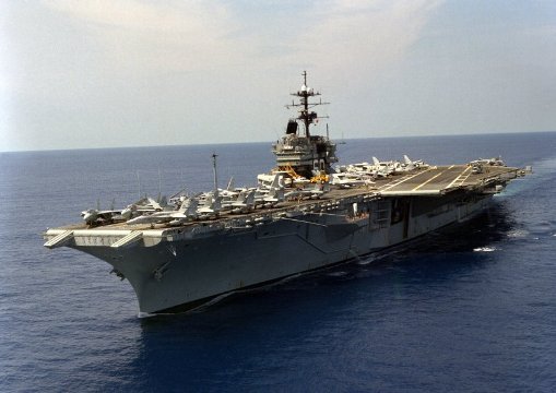 「１円」での売却が決まった空母サラトガ＝米海軍提供