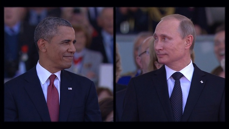 オバマ大統領（左）とプーチン大統領