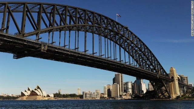 シドニーも滞在費がかかる都市のトップ１０入り