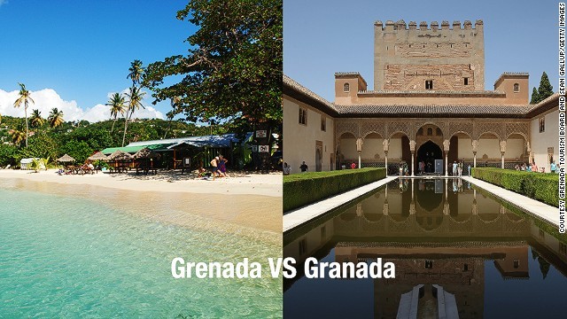 カリブ海の「グレナダ島」か、スペインの「グラナダ」か